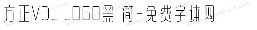 方正VDL LOGO黑 简字体转换